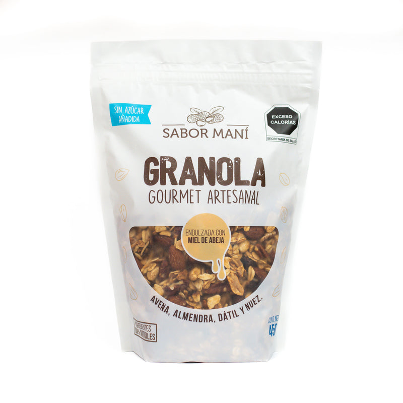 Sabor Maní Granola Tradicional con Piloncillo 500g | Endulzada Naturalmente | Horneada Artesanal | Sin Conservadores
