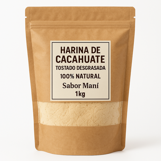 Harina de Cacahuate Tostado Desgrasada 100% Natural – Sabor Maní