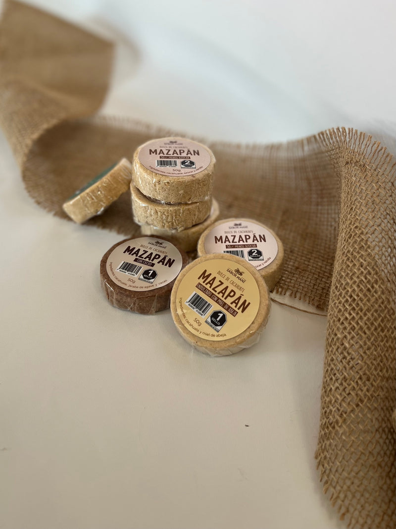 Sabor Maní Mazapán de Cacahuate Artesanal Caja Mixta 10 Piezas (500g) | Sabores Surtidos | Dulce Tradicional Mexicano Sin Conservadores