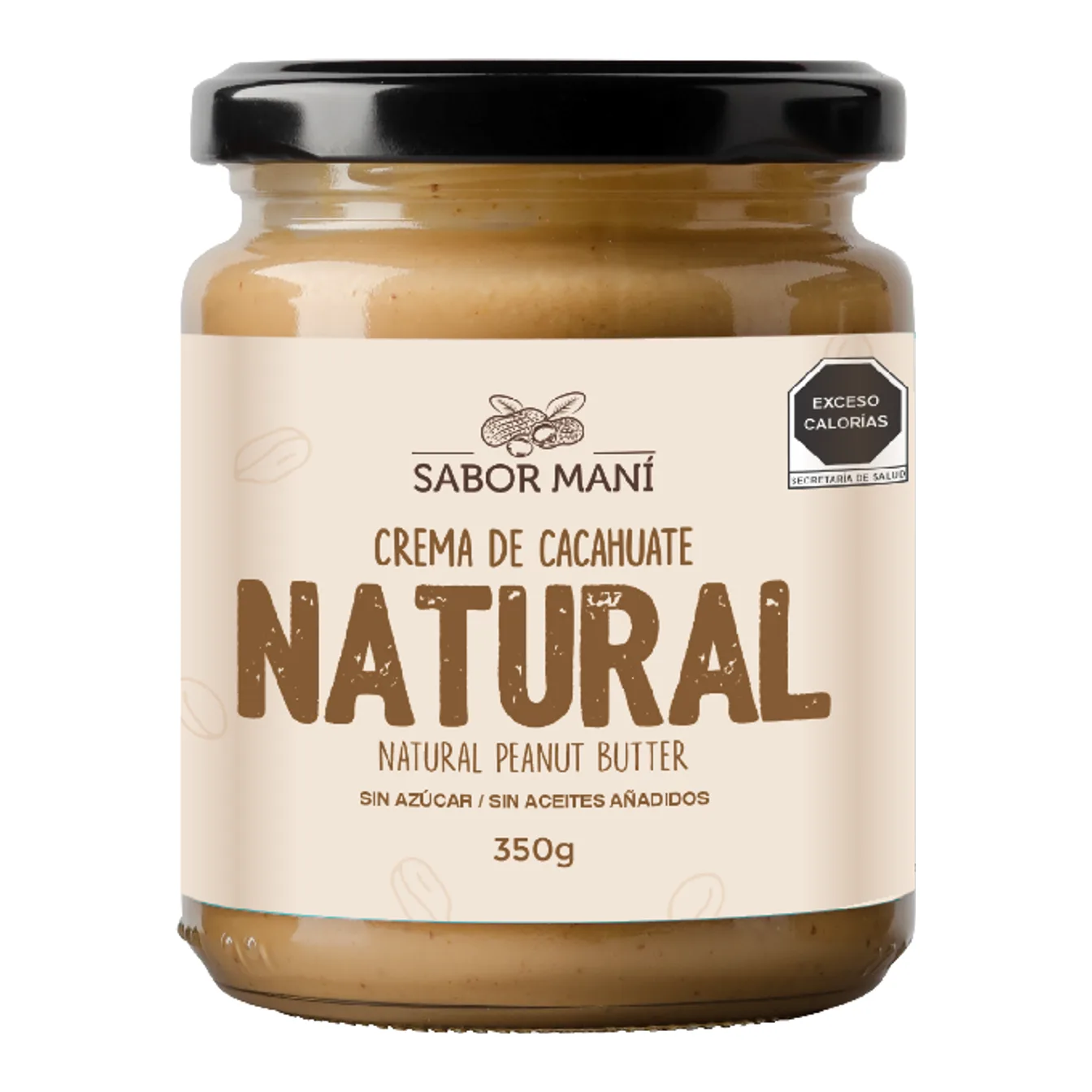 Crema de cacahuate natural 350g