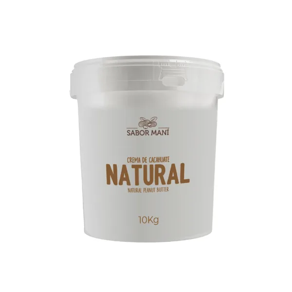 Crema de cacahuate natural en cubeta Cubeta 10 kg
